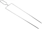 Abaodam Stainless Steel Shaped BBQ Fork for Grilling Camping and Outdoor Barbecues Versatile Meat Skewers for Marshmallows and More Easy to Carry Safe Durable