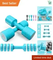 Adjustable 5 lb Dumbbells Set: 4-in-1 Home Gym Weights for Full Body Training