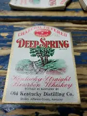 Vintage/Rare Deep Spg. Old Ky. Distilling Co. Bourbon Bottle Labels Lot Of (75)