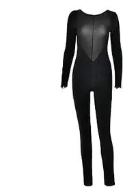 [Generic] Backless Jumpsuit For Women Sexy,Long Sleeves Stylish Tummy Control Jumpsuit | Tummy Control Long Sleeves Tight Leggings Evening Club