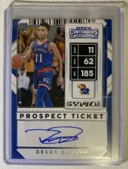 2020 Panini Contenders Devon Dotson Prospect Ticket Rookie Auto #91