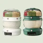 7 in1 9kg Rotating Grain Container Cereal Dispenser Dry Food Rice Storage Box