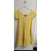 在飛比找蝦皮購物優惠-DKNY長版黃色上衣，可當洋裝