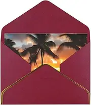 Coconut Beach Sunset Hammock Ideal For Weddings, Friendships, And Holidays | Crafted From Premium Pearlescent Paper