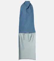 [Alaia] Alaïa Caped denim top AU 14 blue