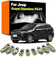 Interior LED Car Bulb Dome Map Reading Light Kit, For Jeep Grand Cherokee ZJ WJ WK WK2 1993-2017 2018 2019 2020