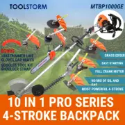 4-STROKE Backpack Chainsaw Hedge Trimmer Grass Edger Brush Cutter WhipperSnipper