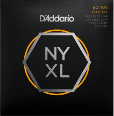 D'Addario NYXL, Long Scale, Medium, Double Ball END, 50-105 Bass Guitar Strings