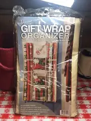 Gift Wrap Organizer Hangs & Swivels Front & Back Storage 23 1/4 X 46 3/4