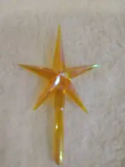 Large GOLD Iridescent Aurora Star for Ceramic Christmas Tree-Topper