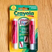 New Vintage Crayola Pencil Sharpener & Eraser 2-Pack NOS 1998