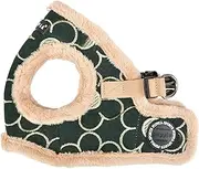[Puppia] Dog Harness for Small and Medium Dogs - Florent Harness B - Adjustable und Comfortable, Khaki