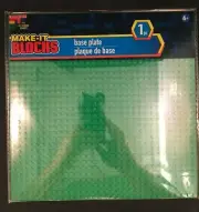 Make-It Blocks - Base Plate - Green - 10" Square - Leading Brand Compatible