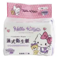 在飛比找Yahoo奇摩購物中心優惠-小禮堂 Hello Kitty 40抽濕式衛生紙包組 濕式面