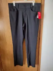 BCG NEW MENS BLACK GOLF PANTS UPF 30 TAPERED FIT SIZE 32X32