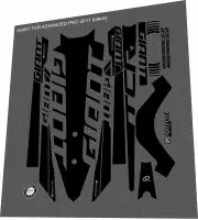 GIANT TCR (2016-2019) Advanced Pro Frame Decal Set