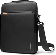 tomtoc 360 Protective Laptop Shoulder Case Designed for 14-inch New MacBook Pro M4/M3/M2/M1 Pro/Max A3112 A3401 A3185 A2992 A2918 2024-2021, Water-Resistant Well-Organized Sleeve Case with Handle