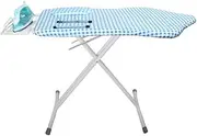 Household Checkered Ironing Board, Foldable and Height-Adjustable Ironing Board, Shoulder-Type Ironing Rack Ironing Board, Vertical Metal Stand Ironing Table