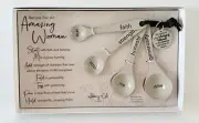 Gift In This Home Measuring Spoon Set of 4 Inspirational Gift Abbey & CA NEW