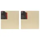 2x Jasart Studio 1 1/2" Thick Edge 12x12" Wooden Artist Board Painting/Drawing