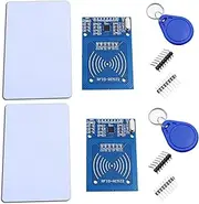 DIGISHUO 2 PCS MFRC-522 RC522 Module Kit RFID NFC Reader RF IC Card Inductive Sensor Module Kit Compatible with Arduino Module with S50 NFC Card/NFC Key Ring/Pin