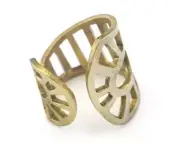 Adjustable Ring Raw brass (18mm 7.5US inner size) 2740