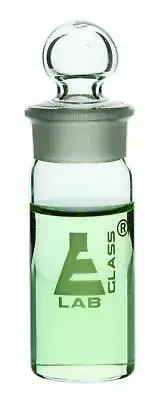 Weighing Bottle, Tall Form, 25ml capacity, Borosilicate Glass - Eisco Labs
