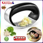Stainless Steel Garlic Press Cutter Ginger Slicer Kitchen Vegetable Grinder LR