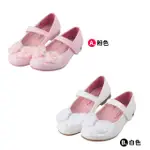 【布布童鞋】台灣製珍珠蝴蝶結兒童公主鞋(粉色/白色)