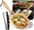 Aluminum Metal Pizza Peel 12" X 14" Spatula 14 Rocker Cutter Paddle Foldable