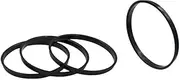 Wheel Accessories Parts Set of 4 Hub Centric Ring 125.50mm OD to 121.30mm Hub ID, Polycarbonate (Wheel Hub Ring, 4 Pack, 125.50 mm OD to 121.30 mm ID Wheel Centerbore, Polycarbonate)