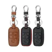 PU Leather Smart Remote Car Key Case/Bag 3 Button Cover Protector Holder for KIA 8486 C