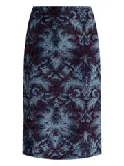 [Etro] Etro-Gonna Midi In Velluto Con Motivo Damascato-Donna 42 IT
