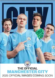2025 Manchester City FC Large Wall Calendar