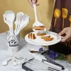 10/18pcs Slotted Turner Non-Stick Pan Cooking Spatula Kitchenware Set Household