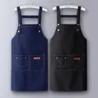 Waterproof Sleeveless Apron Long Denim Apron Kitchen Chef Apron For Men Women