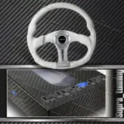 NRG 350MM Steering Wheel Storm Trooper Sport White Leather White Stitch ST-013WT