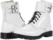 All Saints combat white leather boots NEW Size 7 NWB