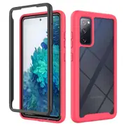 MCC Shockproof Case Samsung Galaxy S20 FE Fan Edition Clear Back Cover [Magenta]