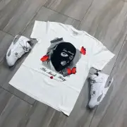 Tee to match Jordan Retro 4 White Oreo. Ski Mask Way Tee