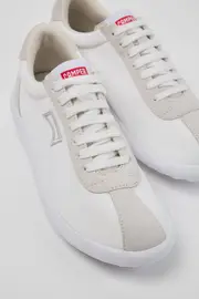 Pelotas XLite White Recycled PET and Nubuck Sneakers for Women.