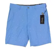 Walter Hagen Men's Perfect 11 Golf Shorts Birdie Print 9" Daybreak Blue SZ 32