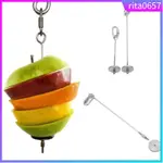 STAINLESS STEEL PET BIRD PARROT FOOD FRUIT HOLDER STICK TOOL