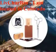 4 Piece + Bag Beard Grooming & Trimming Kit Boar Brush Comb Scissors Shaper