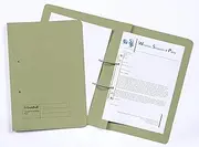 Exacompta Guildhall Spiral File, 355 x 250 mm, 420 GSM, Foolscap - Green, Pack of 25