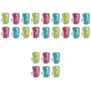 24 Pcs toothbrush holder suction cup Wall Mounted Toothbrush Holder Bathroom