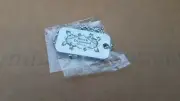 Black Diamond Guitar Strings Dog Tag Metal Necklace SWAG Music