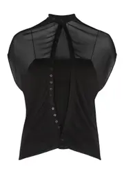 Jacquemus Le Haut Capa Layered Fine-knit top - Black - 40 (UK12 / M) 40 (UK12 / M)