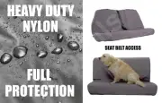 Heavy Duty Grey Rear Seat Cover Back Protector Waterproof For Renault Clio