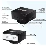 New Mini Rechargeable Camera Flash Light Speedlite Ricoh GR3 For Canon Sony